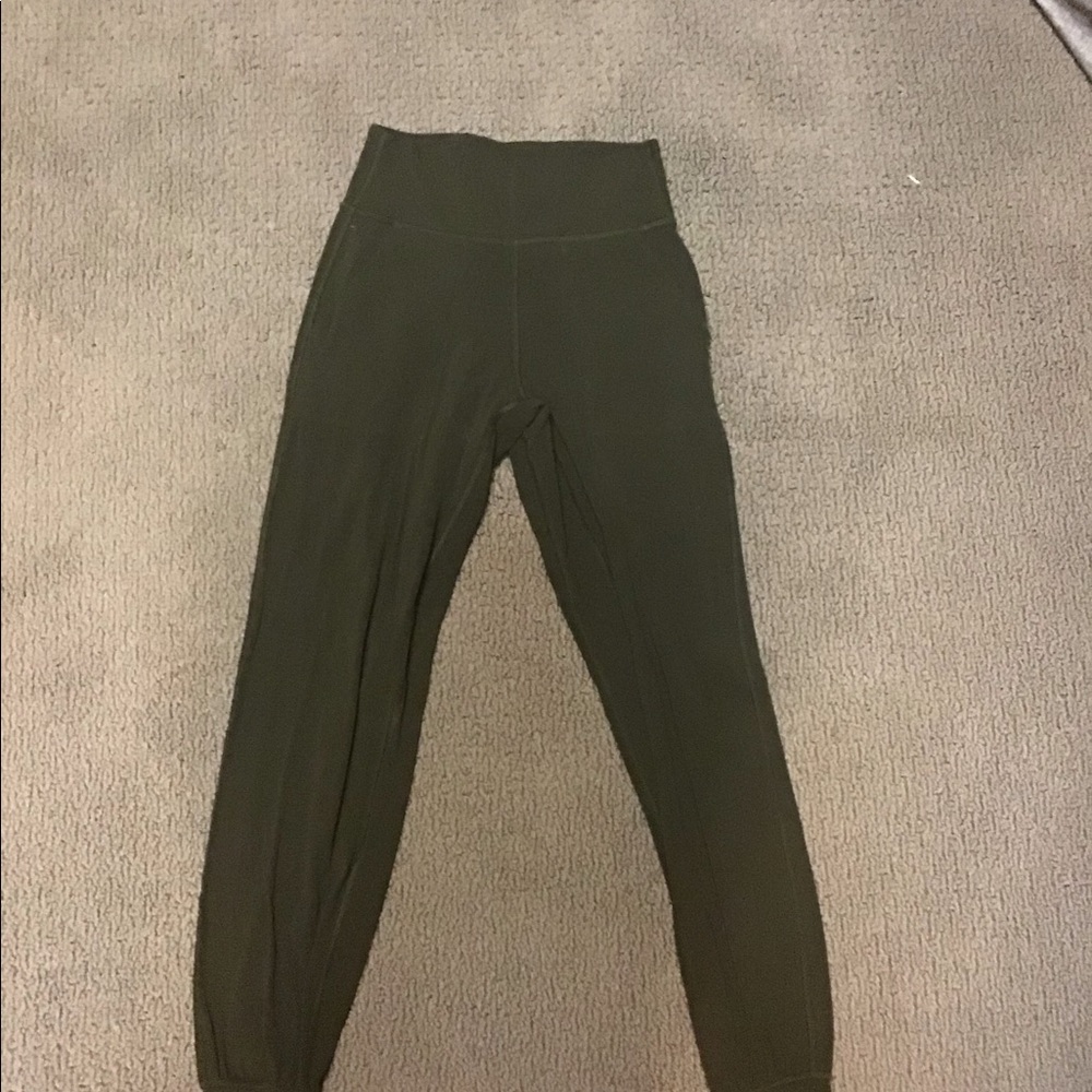 Lulu Align joggers size 4 dark olive